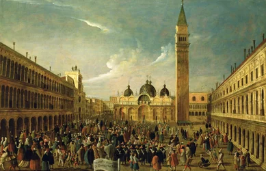 Der letzte Tag des Karnevals, Markusplatz, Venedig